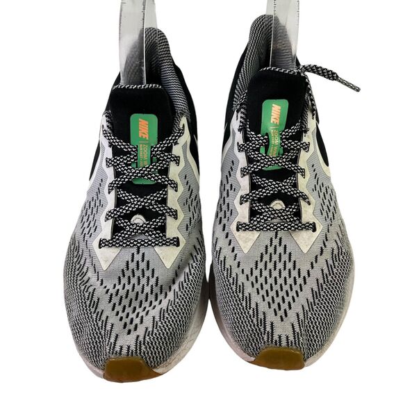 Nike Mens BQ9261-001 Zoom Winflo Black White Running Sneakers Lace Up Shoes 7.5 - Picture 6 of 16